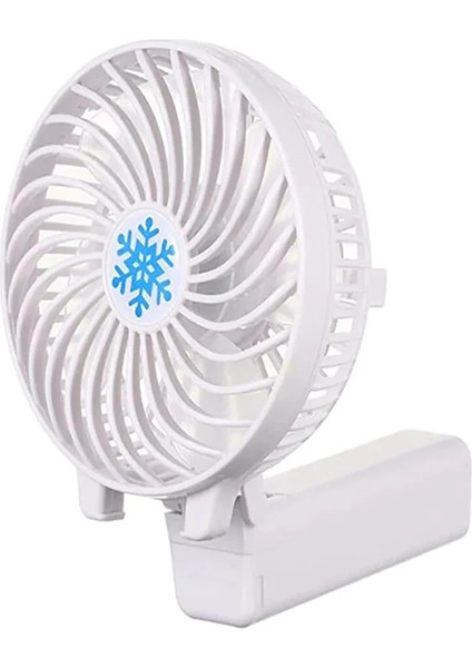 3 Kademeli Şarjlı Mini Fan Masa Üstü Vantilatörü USB Soğutucu Sessiz El Fan Bükülebilir Fan