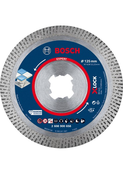 Expert Hardceramic X-Lock Elmas Kesme Diski 125 x 22,23 x 1,4 x 10 mm
