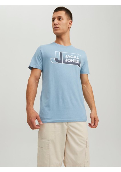 Jack & Jones Jcologan Tee Ss Crew Neck SS23 Sn Erkek Tişört - 12228078