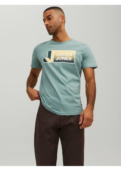 Jack & Jones Jcologan Tee Ss Crew Neck SS23 Sn Erkek Tişört - 12228078