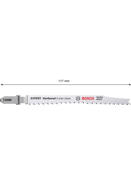 Expert ‘hardwood 2-Side Clean’ T 308 Bf Dekupaj Testere Bıçağı 3 Parça