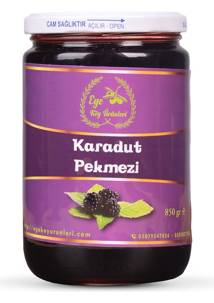 Ege Köy Ürünleri Karadut Pekmezi 850 GR