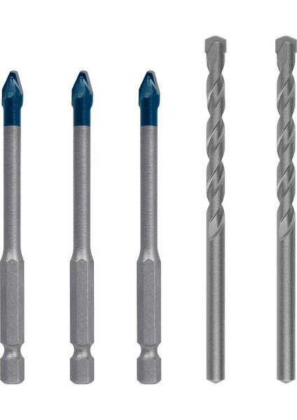 Expert Hex-9 Hardceramic Delme Ucu Karışık Seti 6 mm 5 Parça modelleri