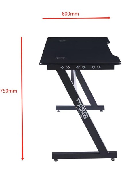 Twısted Mınds Z Desıgn Zt-01 Karbon Fiber Rgb E-Spor Oyuncu Masası modelleri