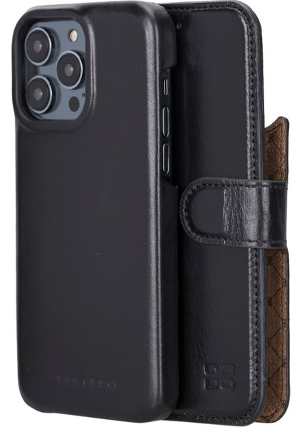 Apple iPhone 14 Pro Uyumlu Deri Kılıf MW36 Rst1