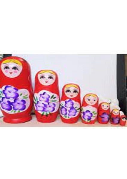 Ahşap 7’li Matruşka Bebek