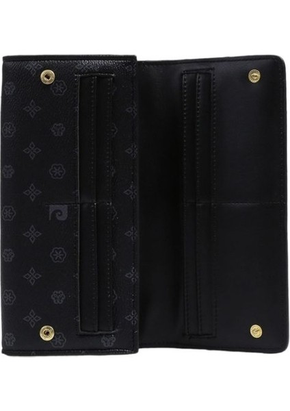 Pierre Cardin Monogram Siyah Kadın Portföy & Clutch Çanta 05PC23Y704-MN