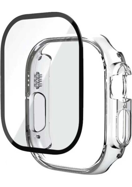 Apple Watch Ultra 49MM Zore Watch Gard + Pmma Şeffaf Kasa ve Ekran Koruyucu