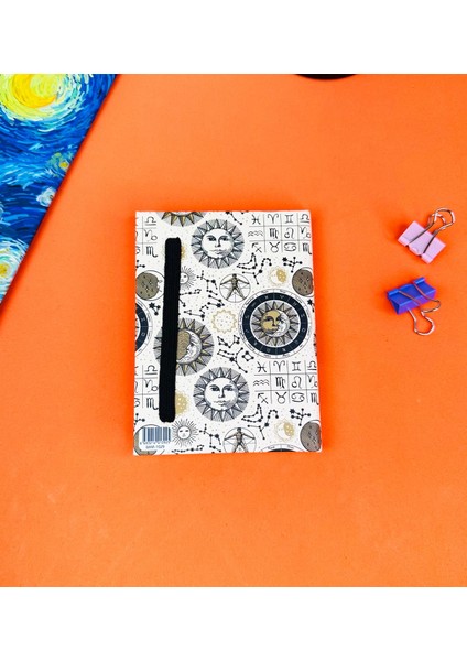 Tarot Ay Ve Güneş Tasarımlı Sert Kapaklı Mini Defter fırsatları