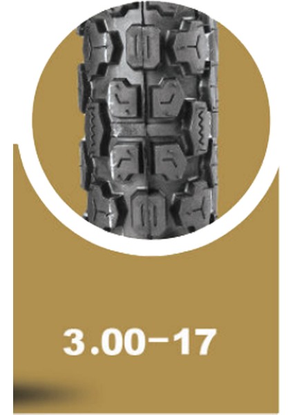 Tr Arka Yol/toprak Motosiklet Lastiği 300-17 Tt Tubetype (Iç Lastikle Kullanıma Uygundur) 6pr 2022 Üretim Yılı