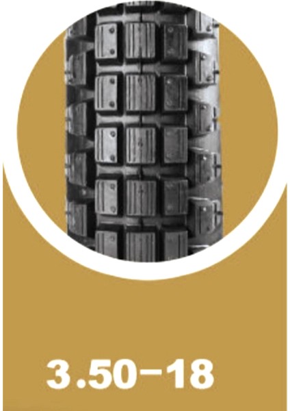 IRAN YASA TIRE & RUBBER Trop Offroad Arka Yol/toprak Motosiklet Lastiği 350-18 Tt Tubetype (Iç Lastikle Kullanıma Uygundur) 6pr  2023 Üretim Yılı