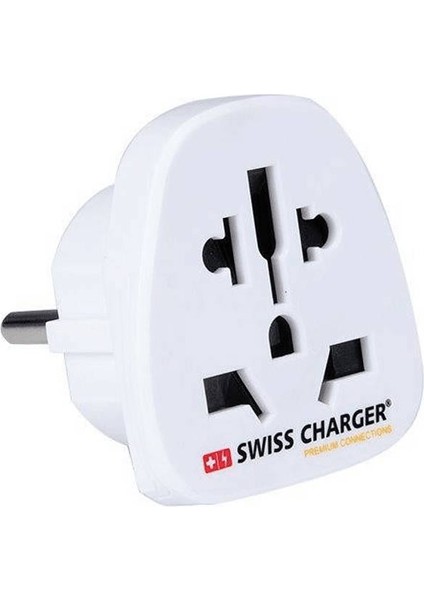 Swıss Charger SCP-20061 Universal Seyahat Adaptörü Beyaz