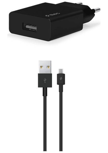 2SCS20MS Smartcharger Seyahat Şarj Aleti 2.1A + Micro USB Kablo Siyah