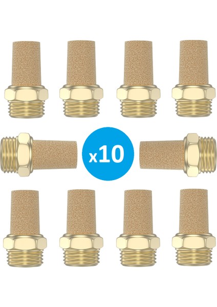 Pnömatik Sinter Uzun Susturucu 1/4 Paket 10 Adet