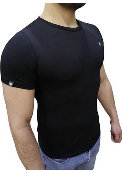 Outdoor Kısa Kollu Siyah Tişört