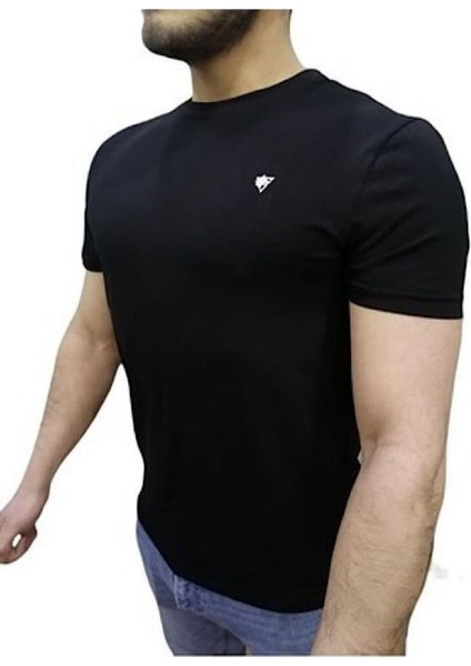 Outdoor Kısa Kollu Siyah Tişört