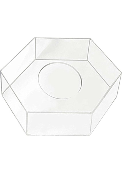 Altıgen Ekran Yükseltici Ekran Kutusu Doldurulabilir Kek Sütunu Düğün Için 20CMX10CM (Yurt Dışından)