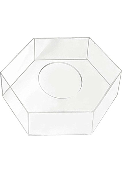 Altıgen Ekran Yükseltici Ekran Kutusu Doldurulabilir Kek Sütunu Düğün Için 20CMX10CM (Yurt Dışından)
