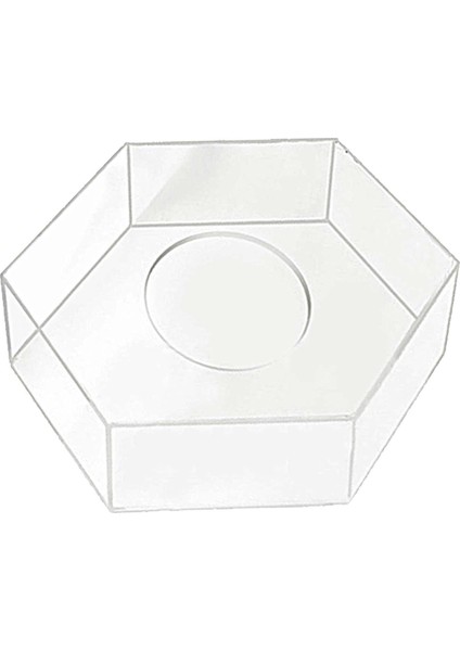 Altıgen Ekran Yükseltici Ekran Kutusu Doldurulabilir Kek Sütunu Düğün Için 20CMX10CM (Yurt Dışından)