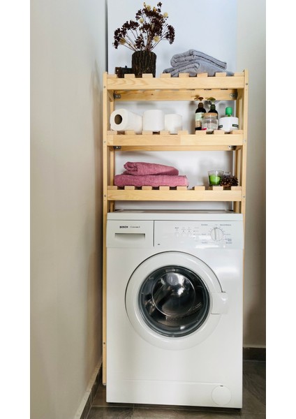 Banyo Çamaşır Makinesi Üstü Raflı Düzenleyici Dolap modelleri