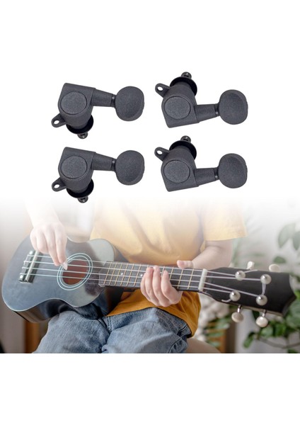 4x 2l 2r String Tuning Caps Mühürlü Guitar Tuner Gişe Gitar Için (Yurt Dışından)