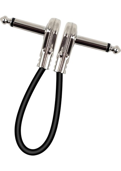 Gitar Yama Kablosu Kablosu Profesyonel Su Geçirmez Gitar Etkisi Pedal Kabloları Argent Düz 15CM (Yurt Dışından) fırsatları