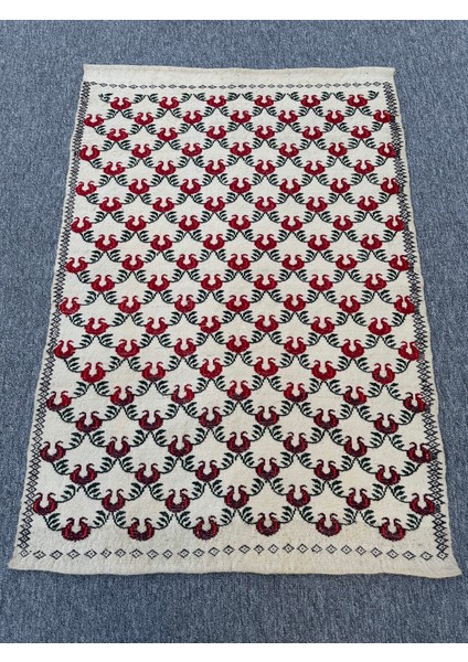 El Dokuma Dekoratif Kilim 85X120 Klasik Dekor %100 Yün Kilim