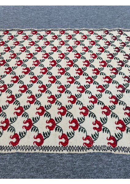 El Dokuma Dekoratif Kilim 85X120 Klasik Dekor %100 Yün Kilim