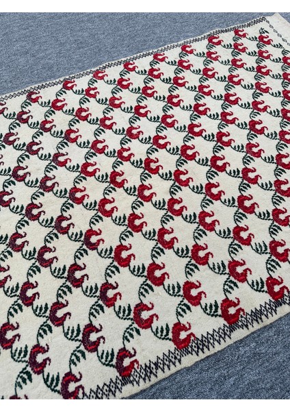 El Dokuma Dekoratif Kilim 85X120 Klasik Dekor %100 Yün Kilim