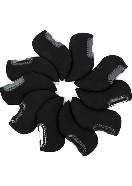 10X Golf Demir Head -Incovers Taşıma Koruması Görünür Pencere Koruma Neopren (Yurt Dışından)