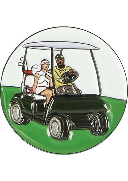 Golf Topu Işaretçisi Golf Topu Işaret 25MM Yeşil Emaye Çinko Alaşımı Şapka Stili Olmadan Yuvarlak D (Yurt Dışından) modelleri