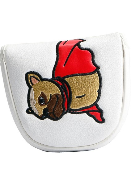 Golf Putter Baş Kapağı Pu Putter Headcover Dayanıklı Koruyucu Putter Kapaklar Yarı Direme Beyaz (Yurt Dışından) indirimleri