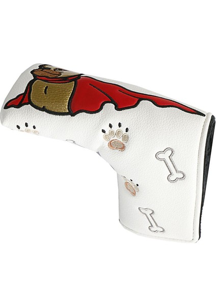 Golf Putter Baş Kapağı Pu Putter Headcover Dayanıklı Koruyucu Putter Kapaklar Düz Beyaz (Yurt Dışından) modelleri