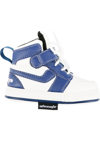 Golf Putter Headcover Peluş Astar Anti Scratch Portable Golf Kulübü Baş Kapak Mavi Beyaz (Yurt Dışından)