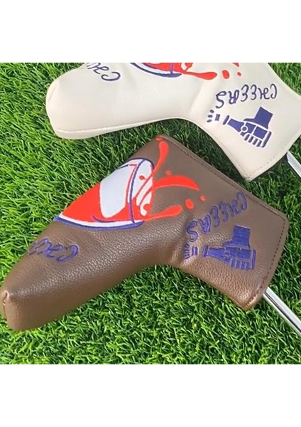 Golf Putter Head Kapakları Golf Kafası Kapakları Putter, Scratch Dayanıklı, Blade Kahve Giyin (Yurt Dışından)