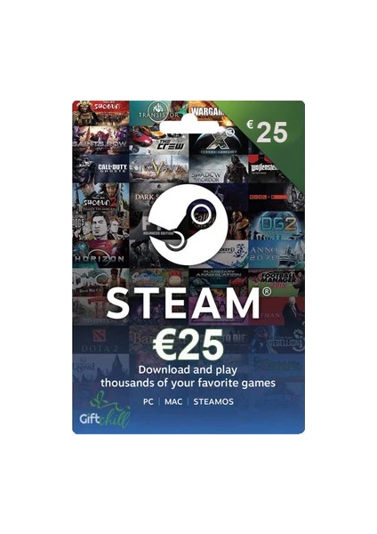 Steam Gift Card 25 Euro