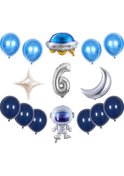 Çıtıpıtıstore Uzay Temalı Doğum Günü Balon Seti