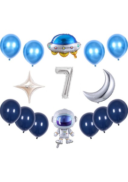 Çıtıpıtıstore Uzay Temalı Doğum Günü Balon Seti