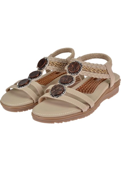 Comfort Kadın Sandalet GJ-1204 Bej