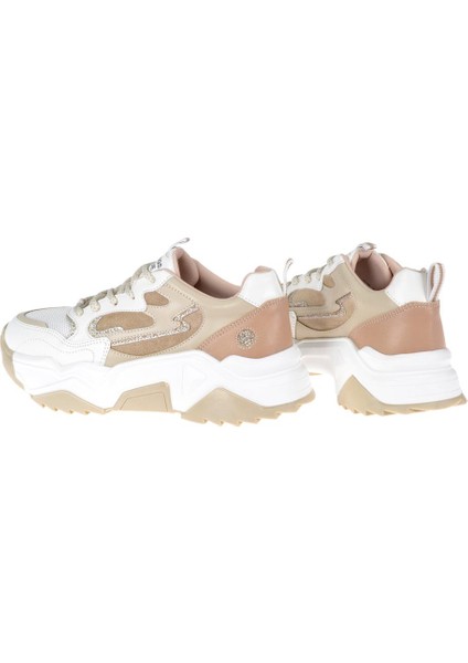 Kadın Spor Ayakkabı Sneaker SMS-65100 Beyaz Bej indirimleri