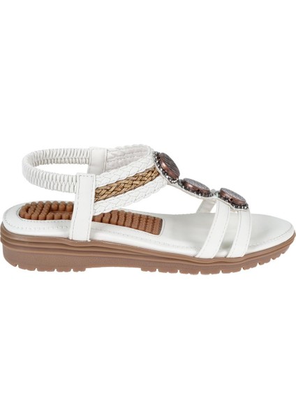 Comfort Kadın Sandalet GJ-1204 Beyaz fiyatları