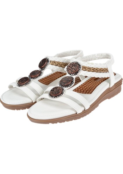 Comfort Kadın Sandalet GJ-1204 Beyaz fırsatları