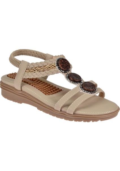 Comfort Kadın Sandalet GJ-1204 Bej