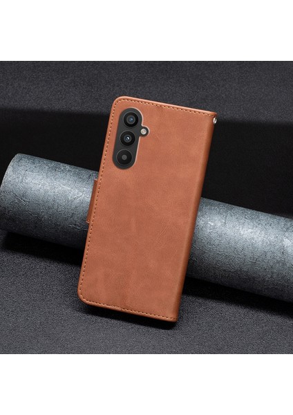 Samsung Galaxy A24 Için 4g Düz Renk Şok Geçirmez Stand Örneği Dokulu Pu Deri Cüzdan Kabuk Telefon Kapağı (Yurt Dışından) indirimleri