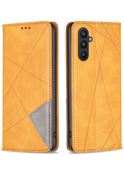 Samsung Galaxy A24 Için 4g Pu Deri Kart Tutucu Telefon Kabuğu Bir Ekleme Desenli Desen Telefon Stand Kapağı (Yurt Dışından)