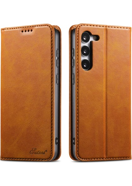 Samsung Galaxy S23 Artı Cüzdan Tasarımı Tamamen Sarılmış Otomatik Kapanış Flip Deri+Tpu Kapak Çantası (Yurt Dışından)