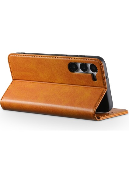 Samsung Galaxy S23 Artı Cüzdan Tasarımı Tamamen Sarılmış Otomatik Kapanış Flip Deri+Tpu Kapak Çantası (Yurt Dışından) modelleri