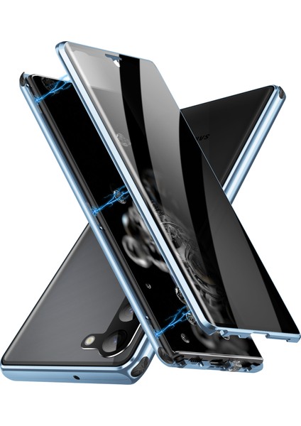 Samsung Galaxy S23 Için Plus Telefon Kapağı Peep Anti Metal Temperli Cam Telefon Kılıfı (Parmak Izi Kilidi Yok) (Yurt Dışından) indirimleri