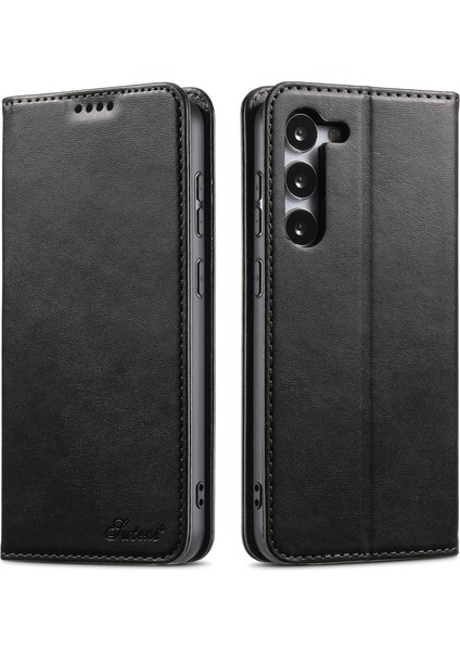 Samsung Galaxy S23 Artı Cüzdan Tasarımı Tamamen Sarılmış Otomatik Kapanış Flip Deri+Tpu Kapak Çantası (Yurt Dışından)