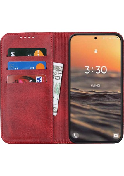 Samsung Galaxy S23 Için Artı Telefon Kapağı Buzağı Dokusu Pu Deri Standı Manyetik Emilim Anti-Cüzdan Cüzdan Telefon Kasası (Yurt Dışından) fiyatları